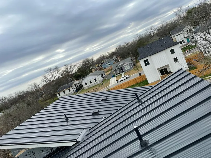 Standing seam metal roof panels with vents for Skylight Repair in Fort Campbell North